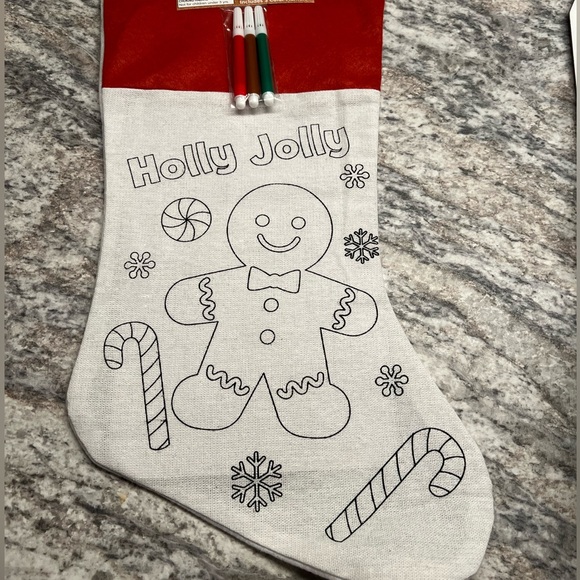 Holly Jolly Christmas Green Handbag with Holiday Stocking and Sign Bundle NWOT - Picture 4 of 10